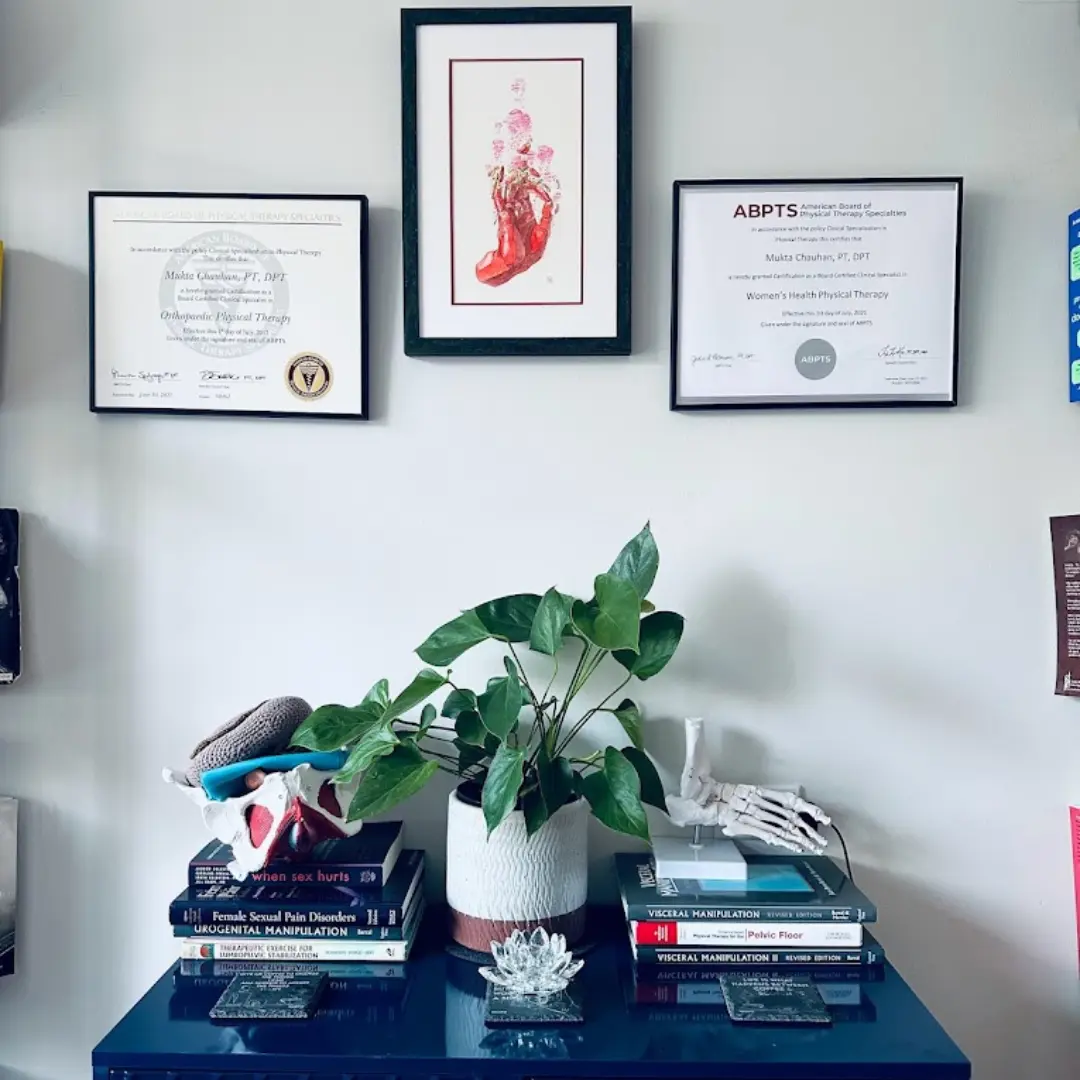 Dr. Mukta Chauhan consulting with a patient